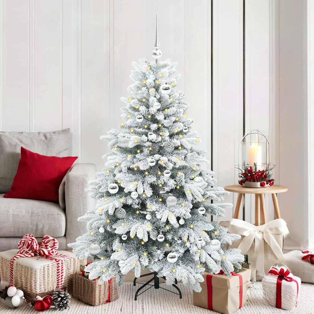 Sapin de Noël artificiel avec 150 LED Vert 150 cm PE et PVC