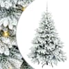 vidaXL Tehisj&otilde;ulupuu koos 150 LED-iga Valge 150 cm PE ja PVC