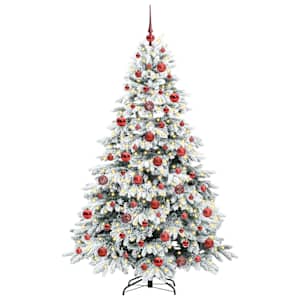 Umělý vánoční stromeček s 300 LED diodami Bílá 180 cm PE a PVC - obrázek 3
