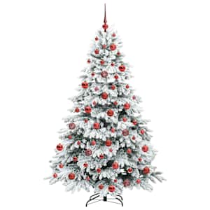 Umělý vánoční stromeček s 300 LED diodami Bílá 180 cm PE a PVC - obrázek 4