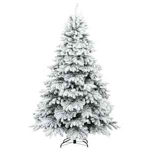Umělý vánoční stromeček s 300 LED diodami Bílá 180 cm PE a PVC - obrázek 5