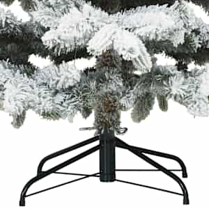 Umělý vánoční stromeček s 300 LED diodami Bílá 180 cm PE a PVC - obrázek 12