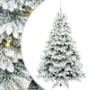 vidaXL Tehisj&otilde;ulupuu koos 300 LED-iga Valge 210 cm PE ja PVC
