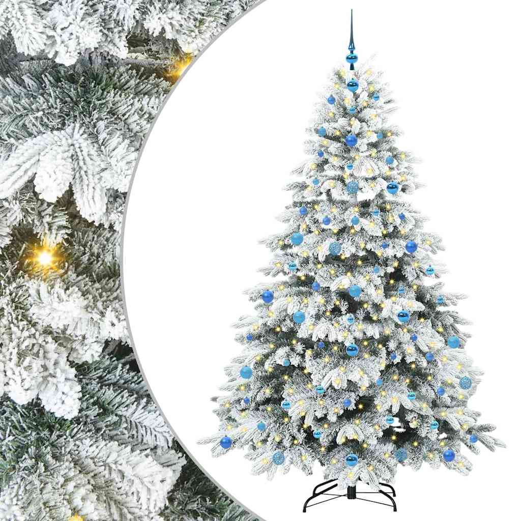 Thumbnail - vidaXL Künstlicher Weihnachtsbaum mit 300 LEDs Grün 210 cm PE und PVC