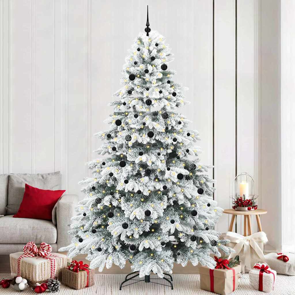 Sapin de Noël artificiel avec 300 LED Vert 240 cm PE et PVC