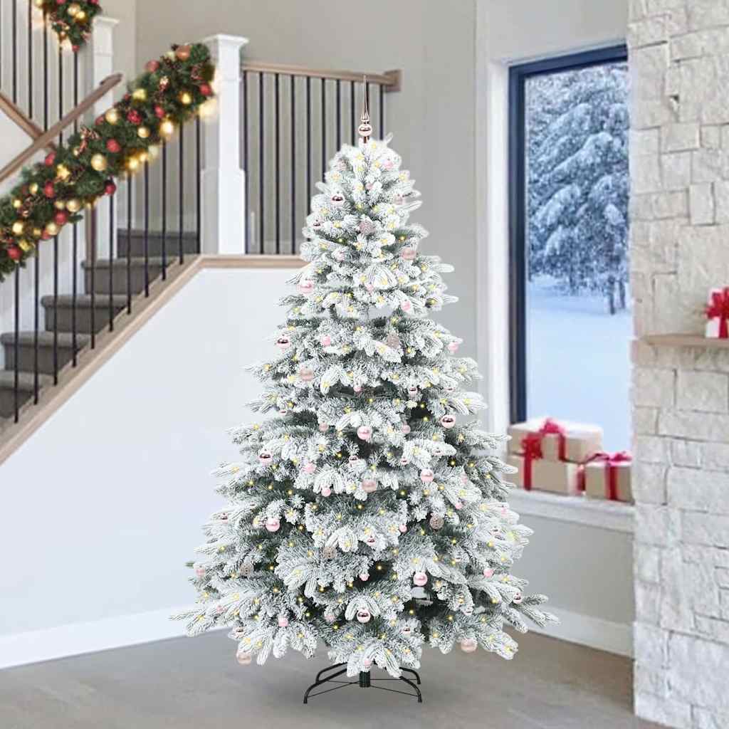 Sapin de Noël artificiel avec 300 LED Vert 240 cm PE et PVC