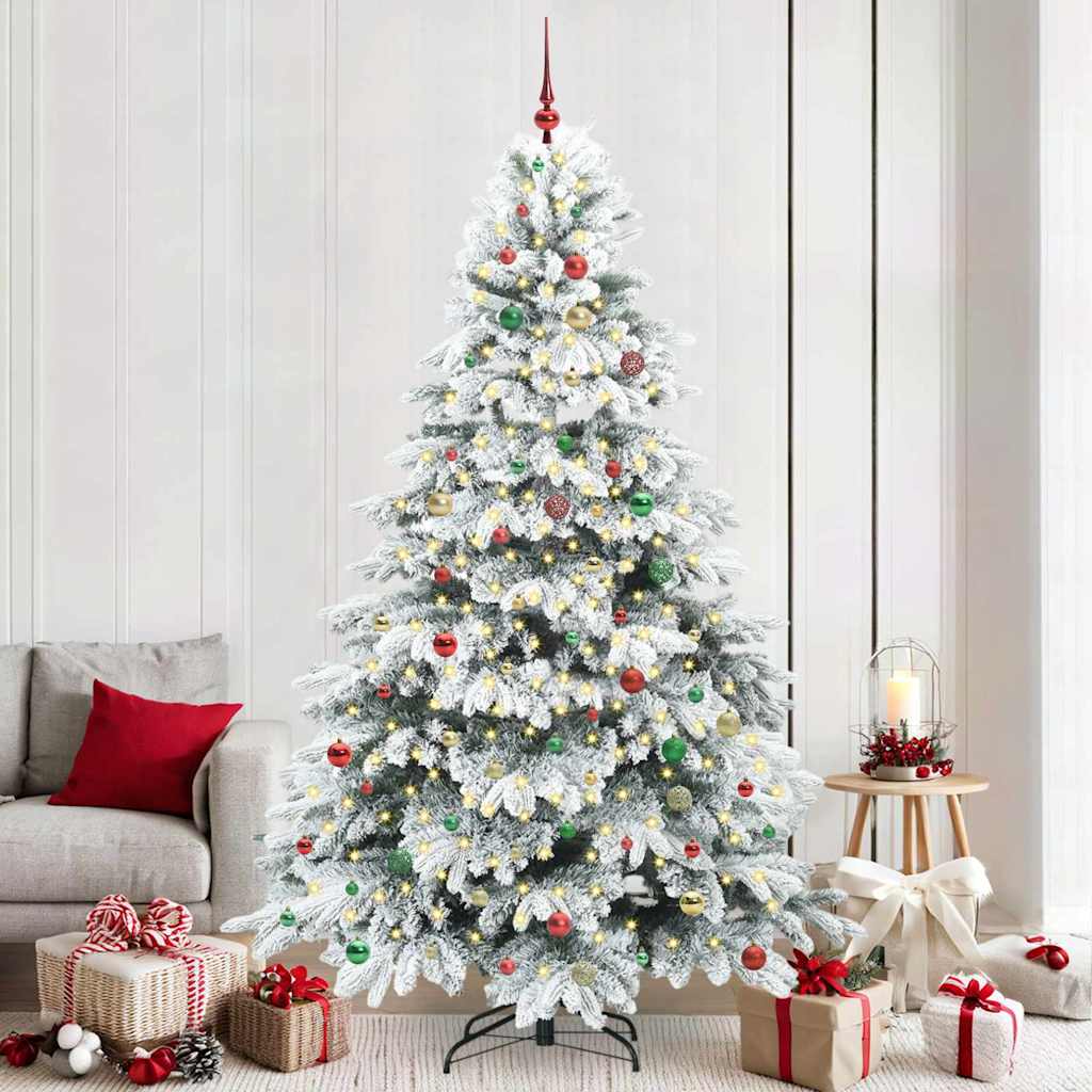 Sapin de Noël artificiel avec 300 LED Vert 240 cm PE et PVC
