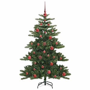 Umělý Skládací Vánoční Strom Zelená 150 cm PVC a ocel - obrázek 4