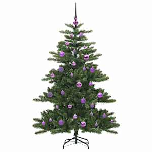 Umělý Skládací Vánoční Strom Zelená 150 cm PVC a ocel - obrázek 4