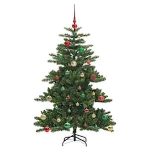 Umělý Skládací Vánoční Strom Zelená 150 cm PVC a ocel - obrázek 6