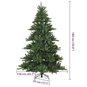 Umělý Skládací Vánoční Strom Zelená 180 cm PVC a ocel - obrázek 13
