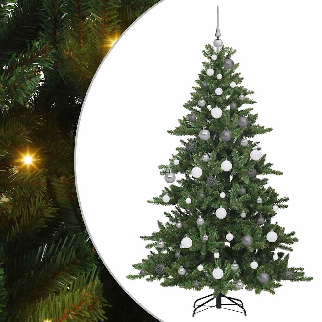 Thumbnail - vidaXL Künstlicher klappbarer Weihnachtsbaum mit 300 LEDs 180 cm PVC