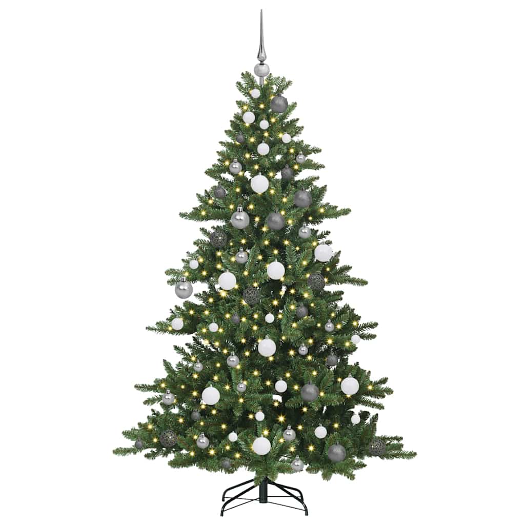 Thumbnail - vidaXL Künstlicher klappbarer Weihnachtsbaum mit 300 LEDs 180 cm PVC