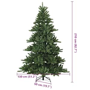 Umělý Skládací Vánoční Strom Zelená 210 cm PVC a ocel - obrázek 17