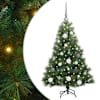 vidaXL Tehisj&otilde;ulupuu koos 150 LED-iga Roheline 120 cm PE ja PVC