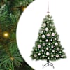 vidaXL Tehisj&otilde;ulupuu koos 150 LED-iga Roheline 120 cm PE ja PVC