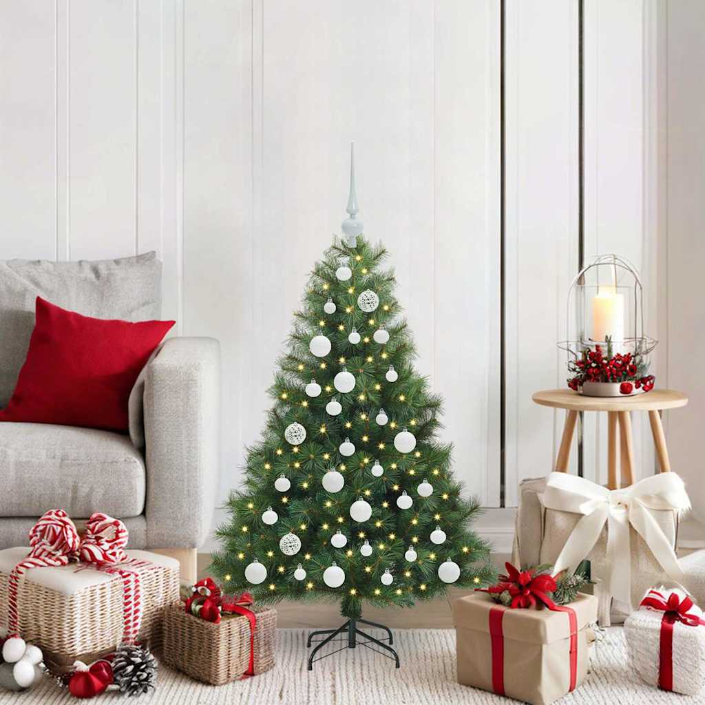 Sapin de Noël artificiel avec 150 LED Vert 120 cm PE et PVC