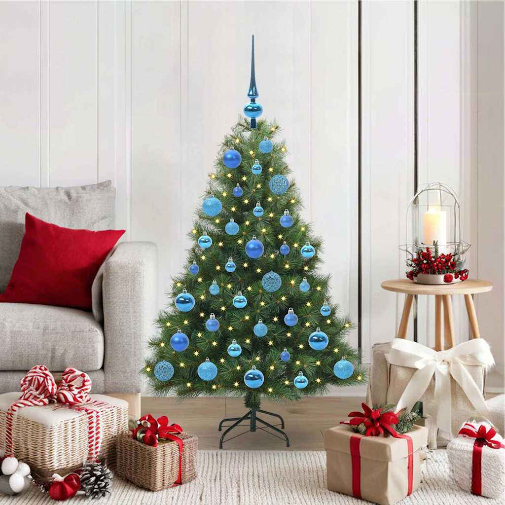 Sapin de Noël artificiel avec 150 LED Vert 120 cm PE et PVC