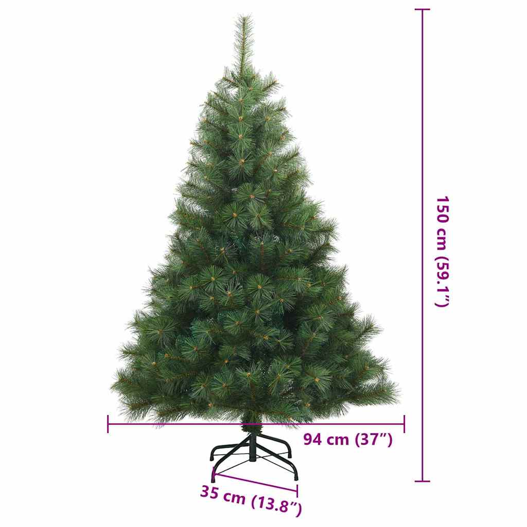 Umělý vánoční stromeček s stojanem Zelená 150 cm PE a PVC - obrázek 20