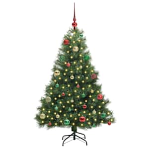 Umělý vánoční stromeček s stojanem Zelená 150 cm PE a PVC - obrázek 3