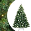 vidaXL Tehisj&otilde;ulupuu koos 300 LED-iga Roheline 180 cm PE ja PVC