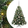 vidaXL Tehisj&otilde;ulupuu koos 150 LED-iga Roheline 120 cm PE ja PVC
