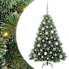 vidaXL Tehisj&otilde;ulupuu koos 150 LED-iga Roheline 120 cm PE ja PVC