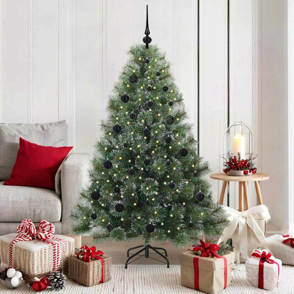 Sapin de Noël artificiel avec 150 LED Vert 150 cm PE et PVC