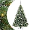 vidaXL Tehisj&otilde;ulupuu koos 300 LED-iga Roheline 180 cm PE ja PVC