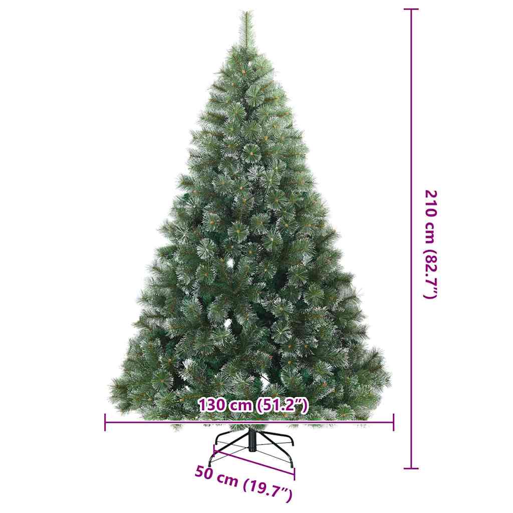 Umělý vánoční stromeček s stojanem Zelená 210 cm PE a PVC - obrázek 16