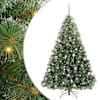vidaXL Tehisj&otilde;ulupuu koos 300 LED-iga Roheline 210 cm PE ja PVC