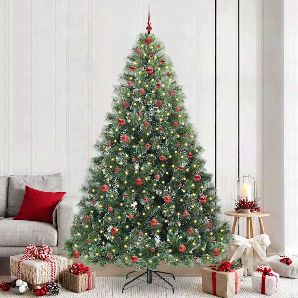 Sapin de Noël artificiel avec 300 LED Vert 240 cm PE et PVC