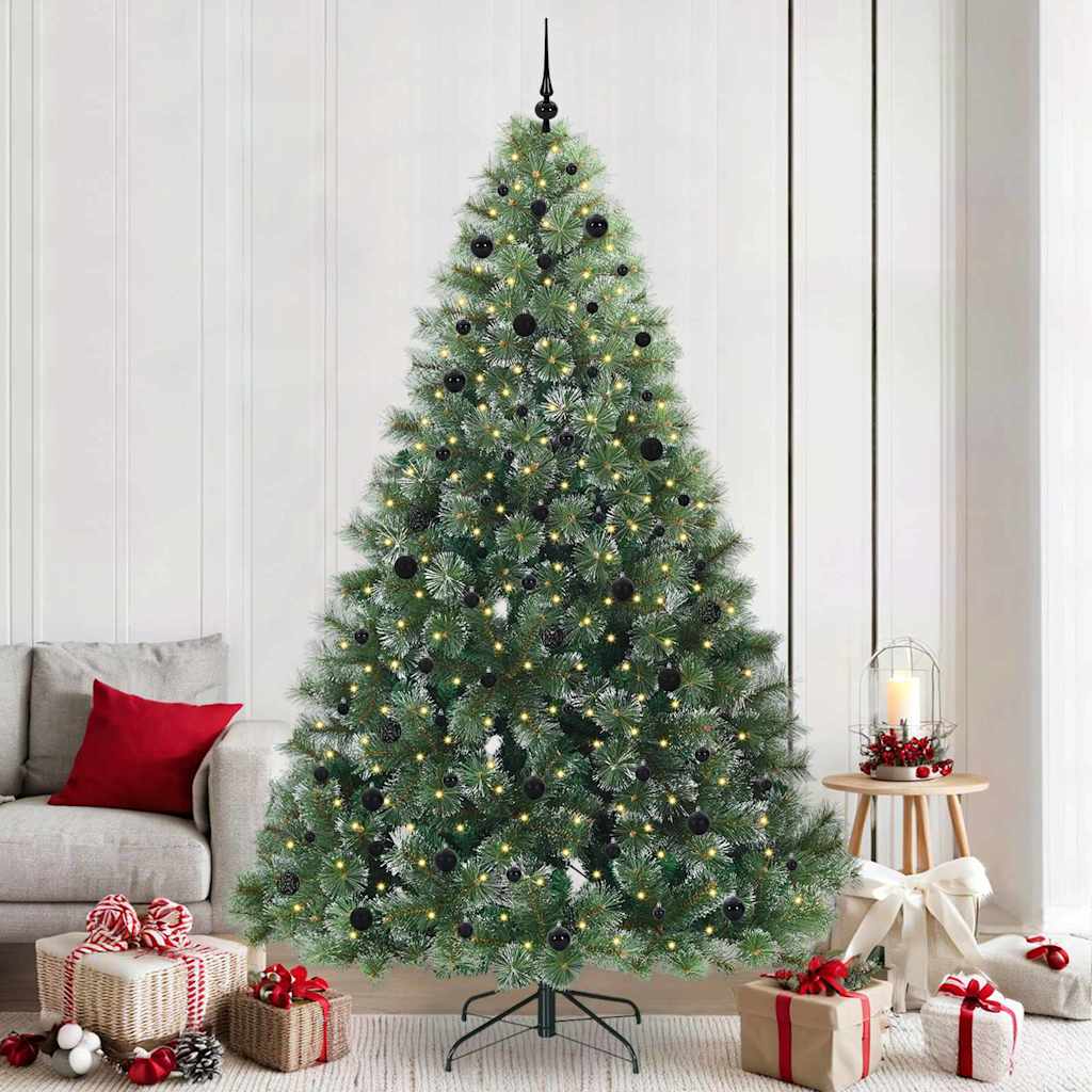 Sapin de Noël artificiel avec 300 LED Vert 240 cm PE et PVC