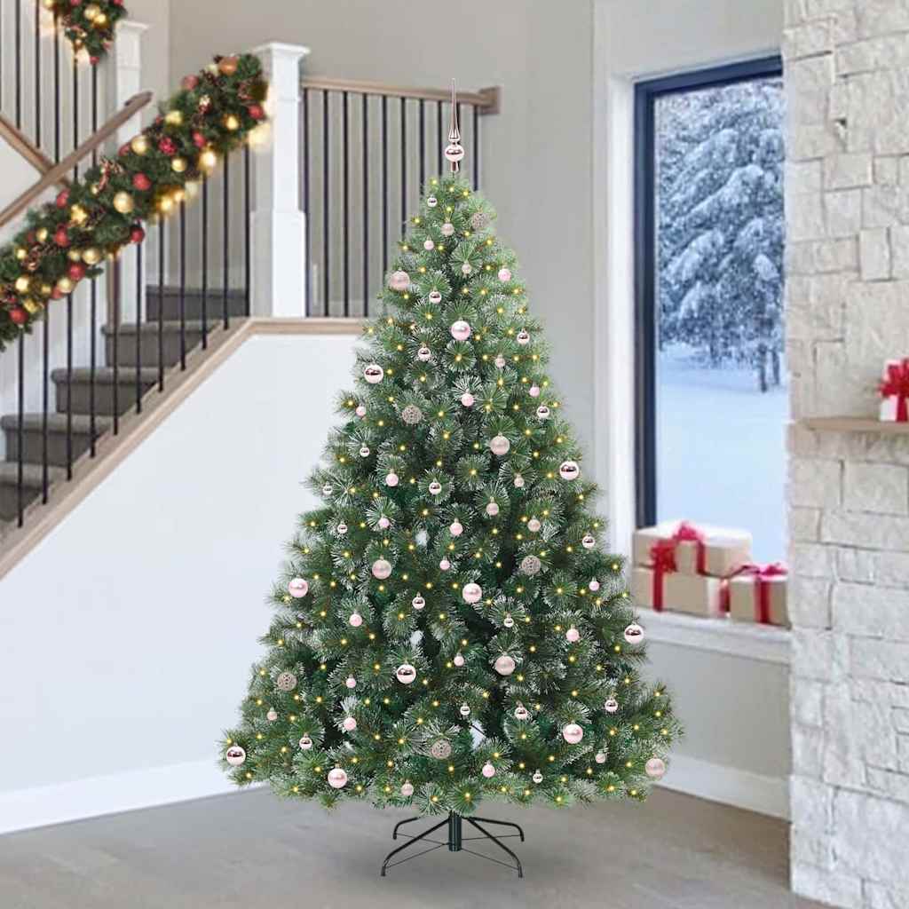 Sapin de Noël artificiel avec 300 LED Vert 240 cm PE et PVC
