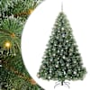 vidaXL Tehisj&otilde;ulupuu koos 300 LED-iga Roheline 240 cm PE ja PVC