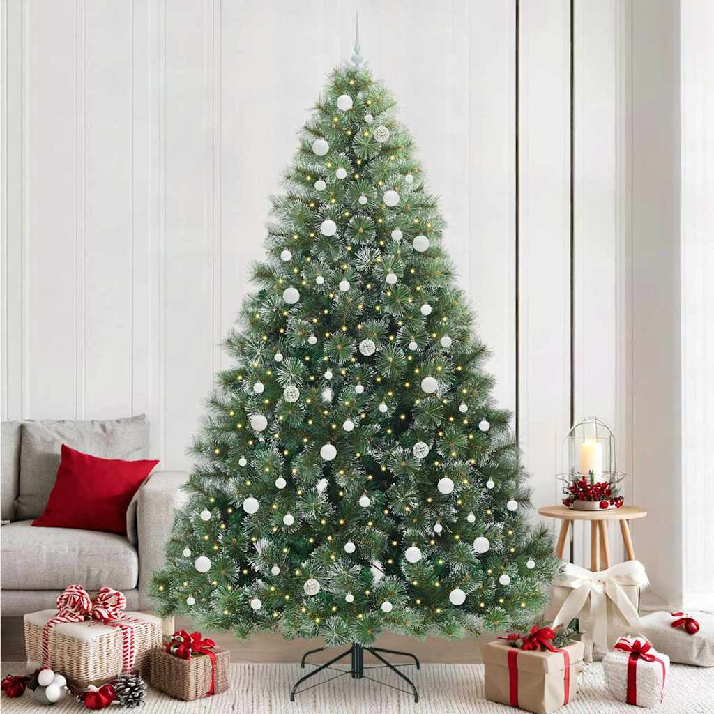 Sapin de Noël artificiel avec 300 LED Vert 240 cm PE et PVC