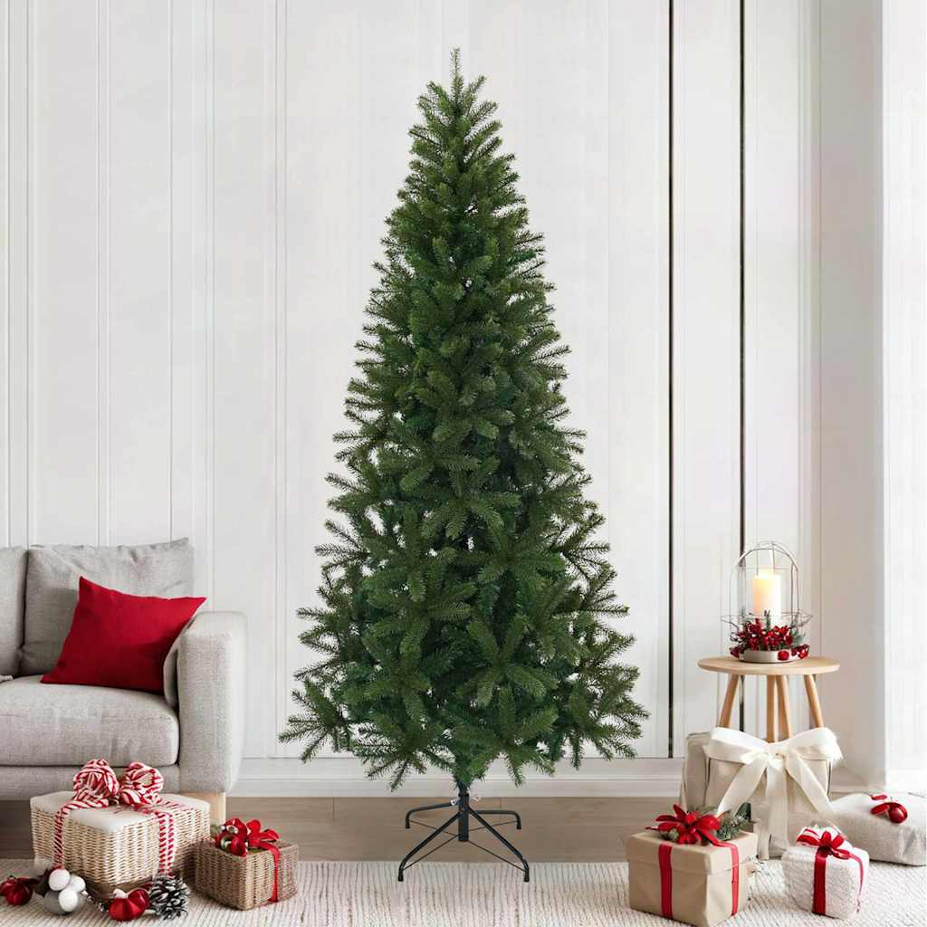 vidaXL Brad de Crăciun artificial Verde 240 cm PVC, PE și oțel