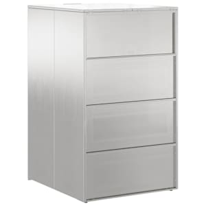 Skladování s košem s plynovým víkem pro koš 240L Stříbrná - obrázek 8