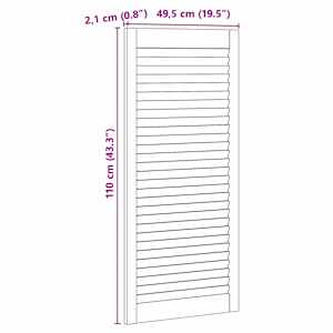 Skříňové dveře se dveřmi 2 pcs Přírodní 49,5 x 2,1 x 110 cm - obrázek 9
