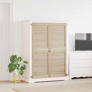 Vrata omare z vrati 2 pcs Naravna 49,5 x 2,1 x 140,5 cm