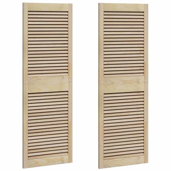vidaXL Kappi Uks uksega 2 tk Naturaalne 49,5 x 2,1 x 140,5 cm