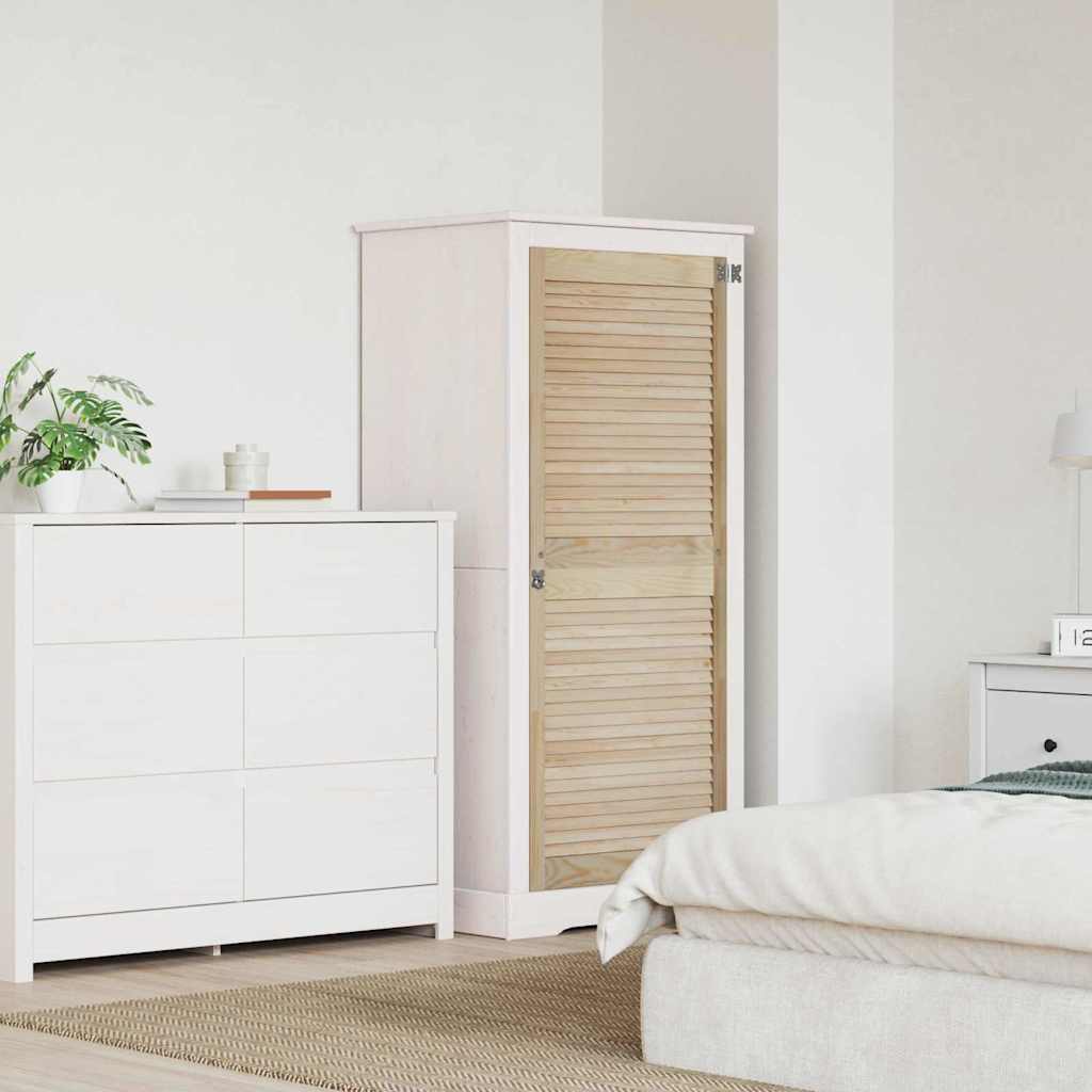 vidaXL Ușă de Dulap Maro 140.5 x 59.5 x 2.1 cm Lemn masiv de pin