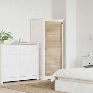 Vrata omare Naravna 140,5 x 2,1 x 59,5 cm Masivno borovo les