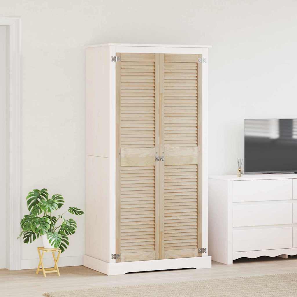 vidaXL Uși de cabinet 2 pcs Maro 170 x 39.5 x 2.1 cm Lemn masiv de pin