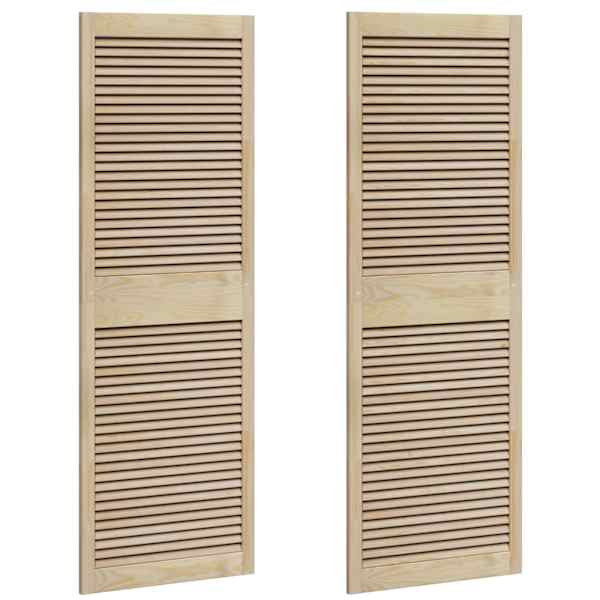 vidaXL Kappi Uks 2 tk Naturaalne 170 x 2,1 x 59,5 cm Toekas m&auml;nnipuit