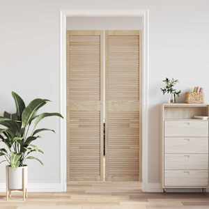 Skříňové dveře se dveřmi 2 pcs Přírodní 201 x 2,1 x 49,5 cm - obrázek 3