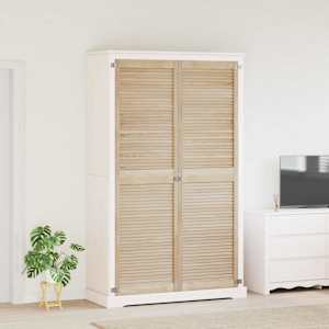Vrata omare z vrati 2 pcs Naravna 201 x 2,1 x 59,5 cm