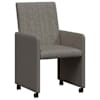vidaXL Ratastega S&ouml;&ouml;gi-toolid 2 tk Kordurori kangas Helehall