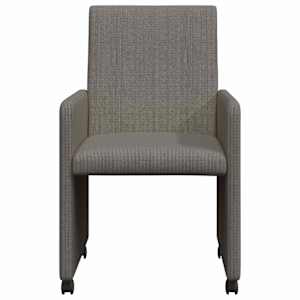 Jídelní židle na kolečkách 2 pcs Světle šedá 57 x 66 x 94 cm - obrázek 4