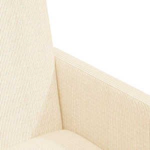 Jídelní židle na kolečkách s koly 2 pcs Krémová 57 x 66 x 94 cm - obrázek 7